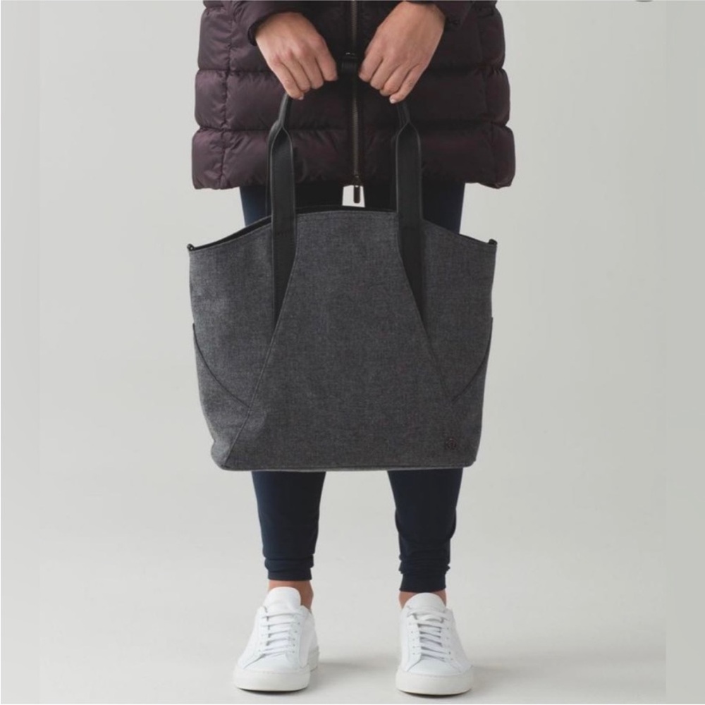 Lululemon Athletica Charcoal Tote Bag